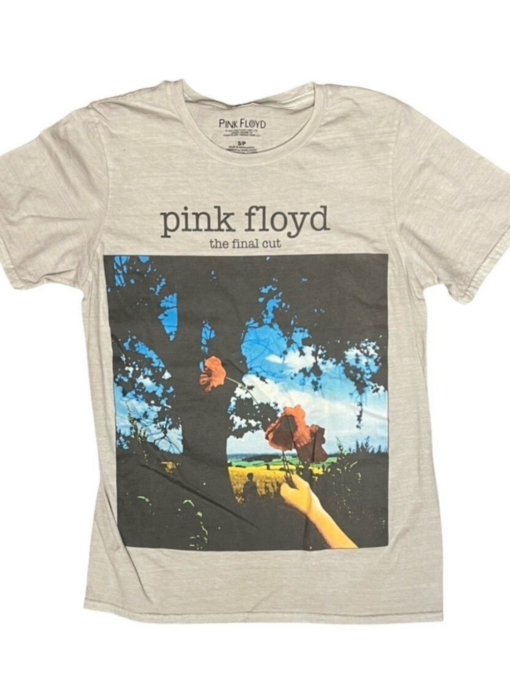 NWT $34 Pink Floyd Grey Graphic Tee - 100% Cotton